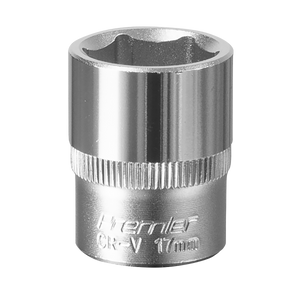 Sealey S3817 Premier Socket 3/8"Sq Drive 17mm