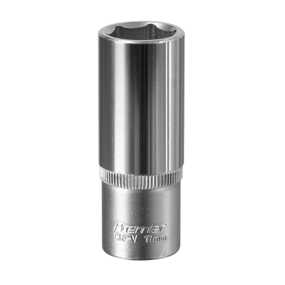 Sealey S3817D Premier Deep Socket 3/8"Sq Drive 17mm