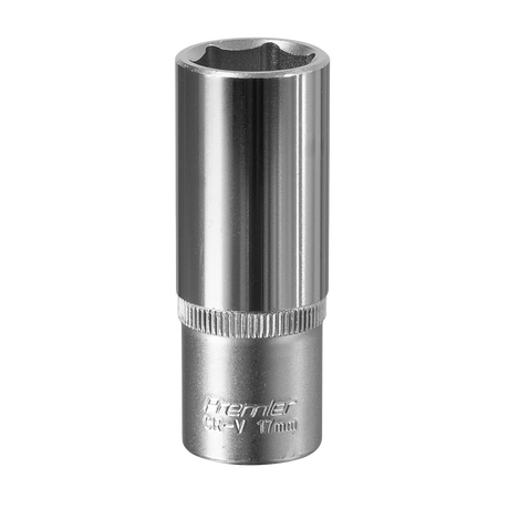 Sealey S3817D Premier Deep Socket 3/8"Sq Drive 17mm