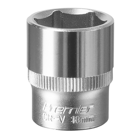 Sealey S3818 Premier Socket 3/8"Sq Drive 18mm