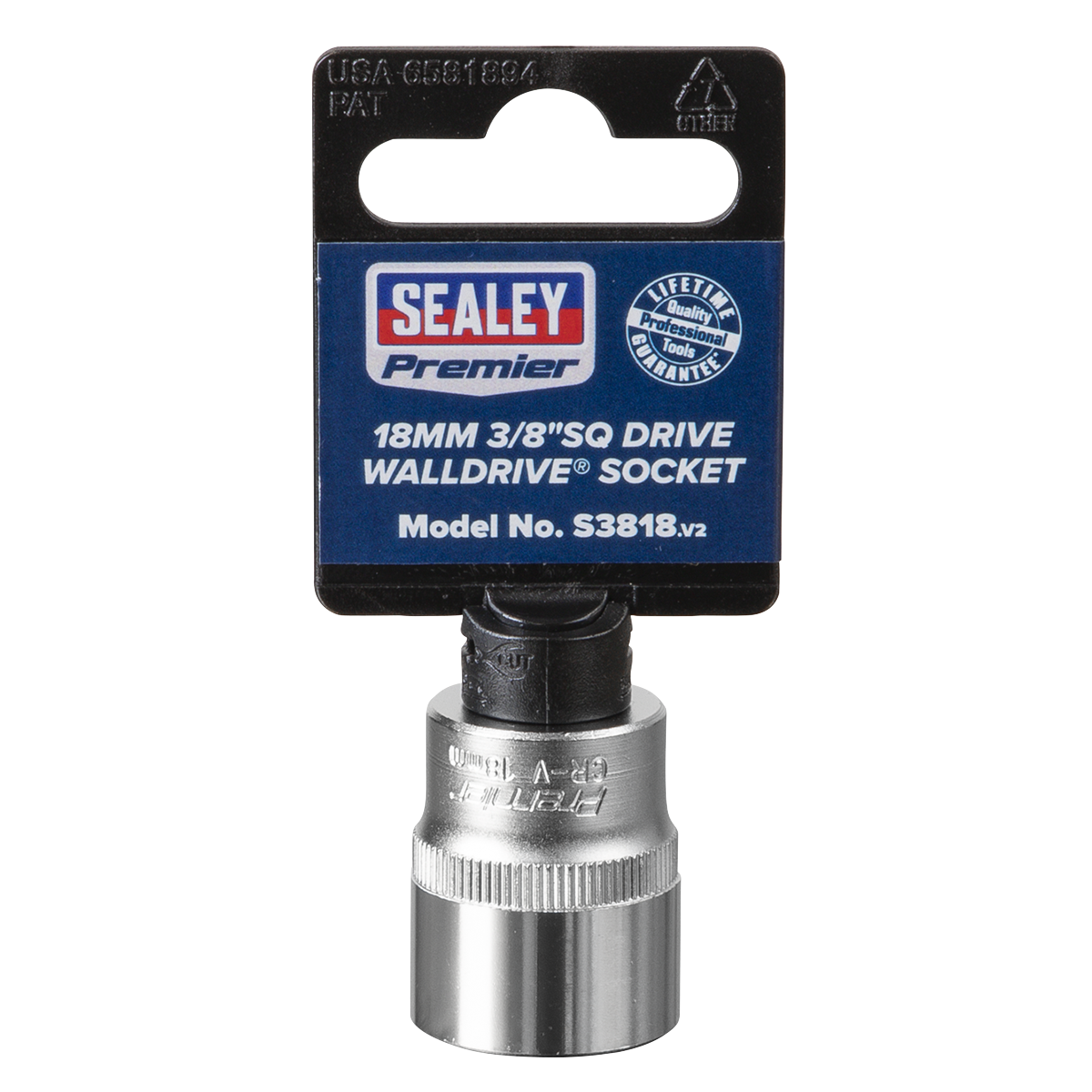 Sealey S3818 Premier Socket 3/8"Sq Drive 18mm - additional view 5