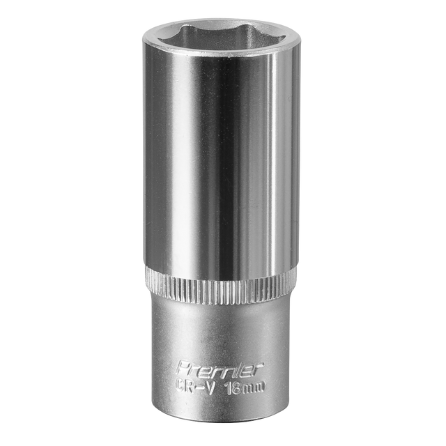 Sealey S3818D Premier Deep Socket 3/8"Sq Drive 18mm
