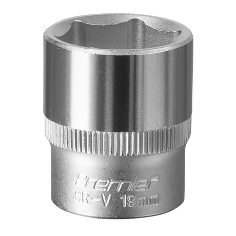 Sealey S3819 Premier Socket 3/8"Sq Drive 19mm