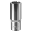 Sealey S3819D Premier Deep Socket 3/8"Sq Drive 19mm