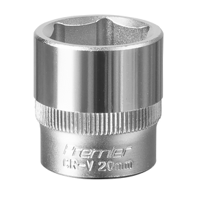 Sealey S3820 Premier Socket 3/8"Sq Drive 20mm