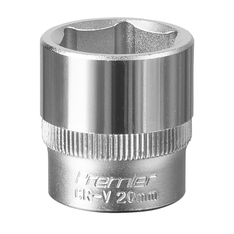 Sealey S3820 Premier Socket 3/8"Sq Drive 20mm