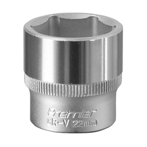 Sealey S3822 Premier Socket 3/8"Sq Drive 22mm