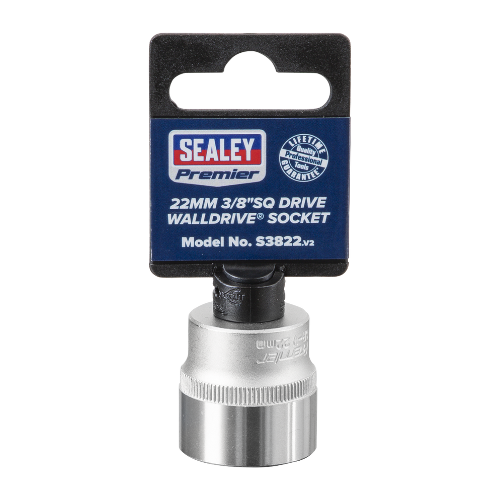 Sealey S3822 Premier Socket 3/8"Sq Drive 22mm - additional view 4