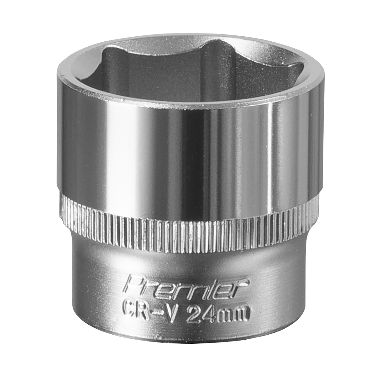 Sealey S3824 Premier Socket 3/8"Sq Drive 24mm