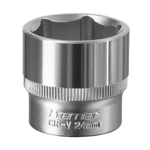 Sealey S3824 Premier Socket 3/8"Sq Drive 24mm