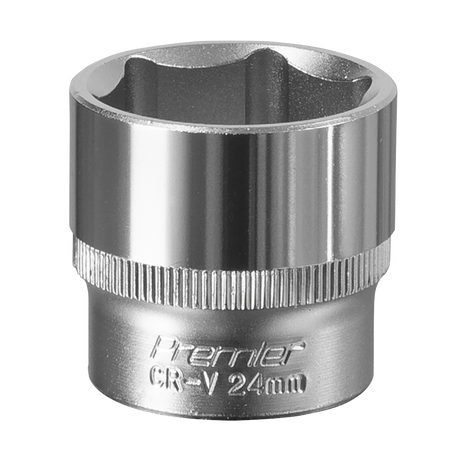 Sealey S3824 Premier Socket 3/8"Sq Drive 24mm