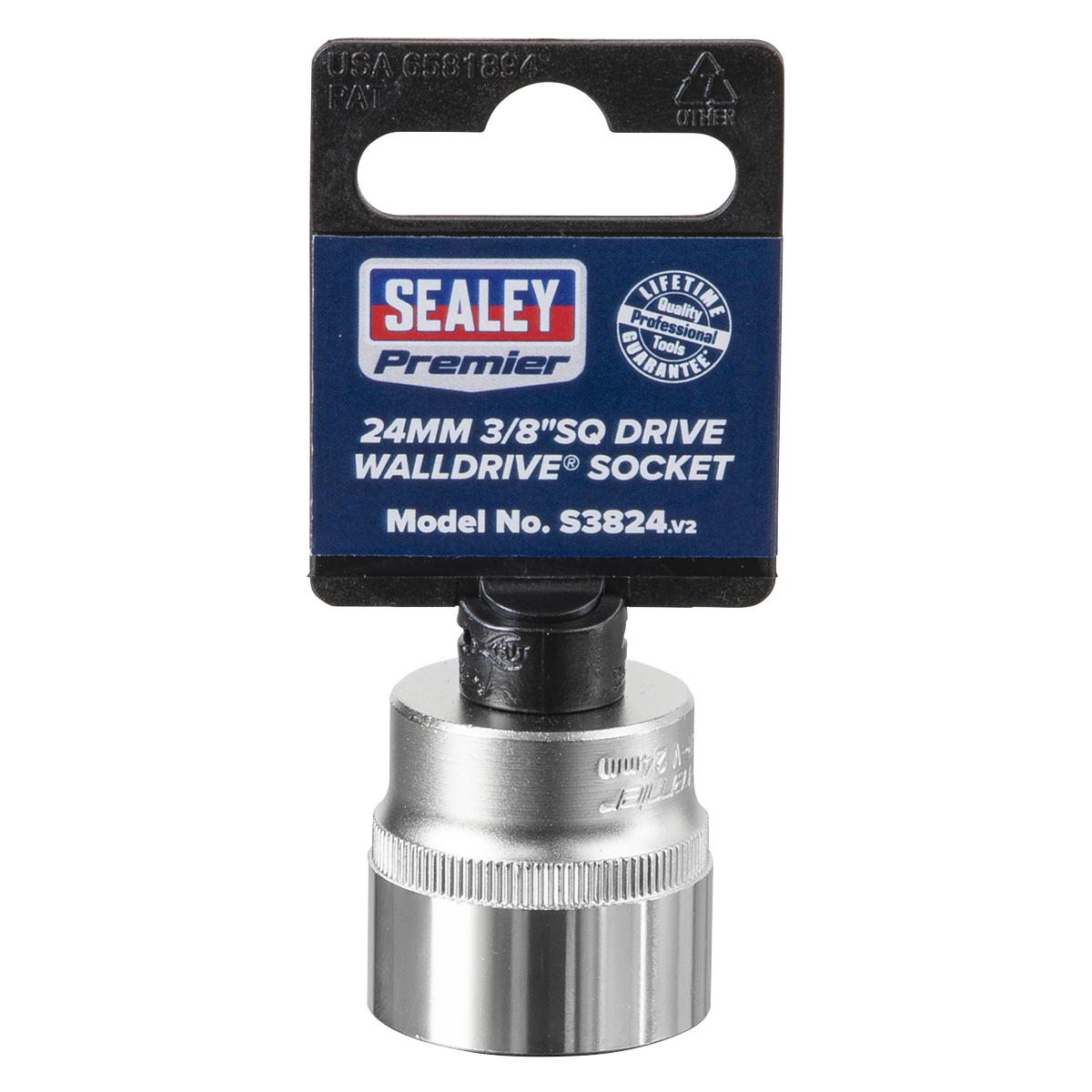 Sealey S3824 Premier Socket 3/8"Sq Drive 24mm - additional view 4