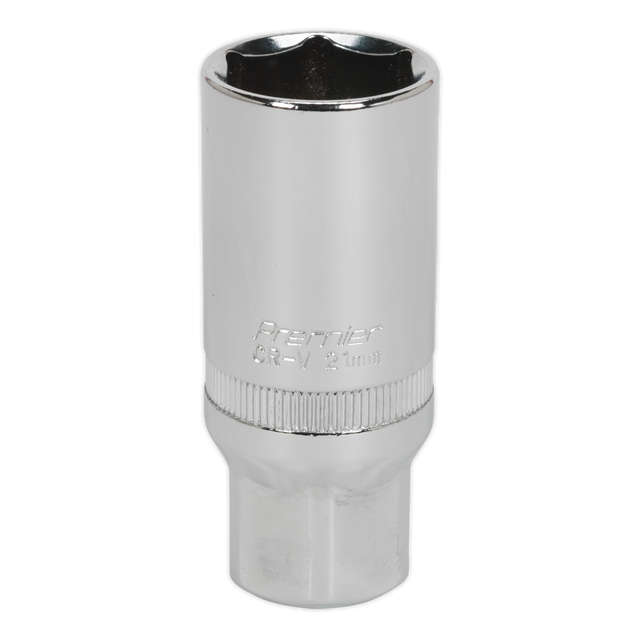Sealey S38SP14 Premier Spark Plug Socket 3/8"Sq Drive 21mm