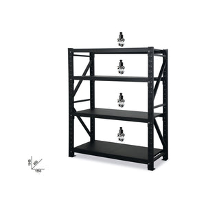 Beta Wide-Span Basic Shelving Unit With 4 Shelves - S4CB