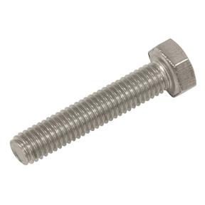 Sealey S525 Stainless Steel Hex Head Set Screw DIN 933 - M5 X 25 A2 - Pack of 50