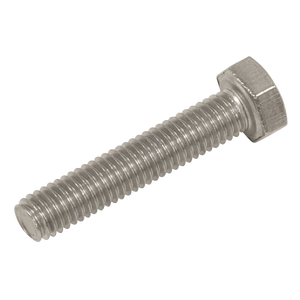 Sealey S525 Stainless Steel Hex Head Set Screw DIN 933 - M5 X 25 A2 - Pack of 50