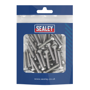 Sealey S525 Stainless Steel Hex Head Set Screw DIN 933 - M5 X 25 A2 - Pack of 50 - additional view 2