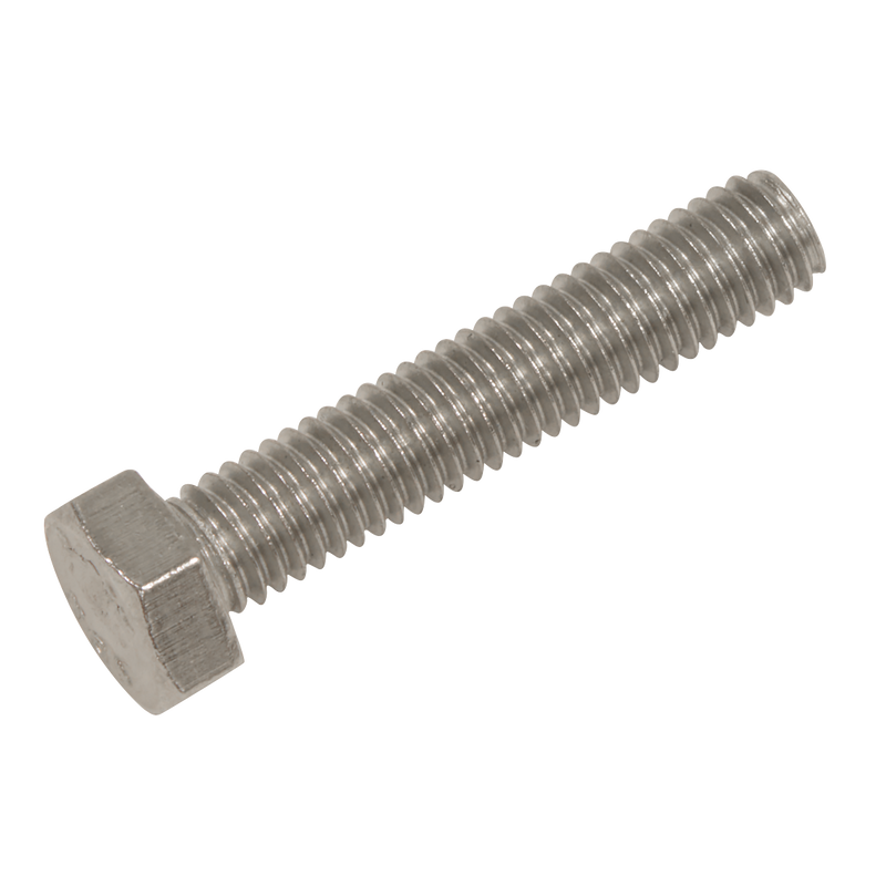 Sealey S525 Stainless Steel Hex Head Set Screw DIN 933 - M5 X 25 A2 - Pack of 50 - additional view 5