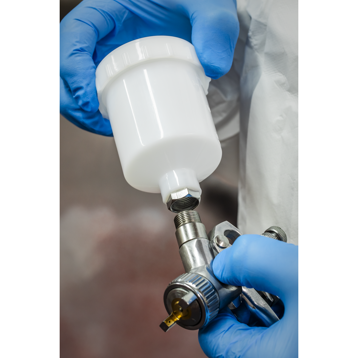 Sealey S631 Siegen General-Purpose Gravity Feed Touch-Up Spray Gun 1mm Set-Up - additional view 5