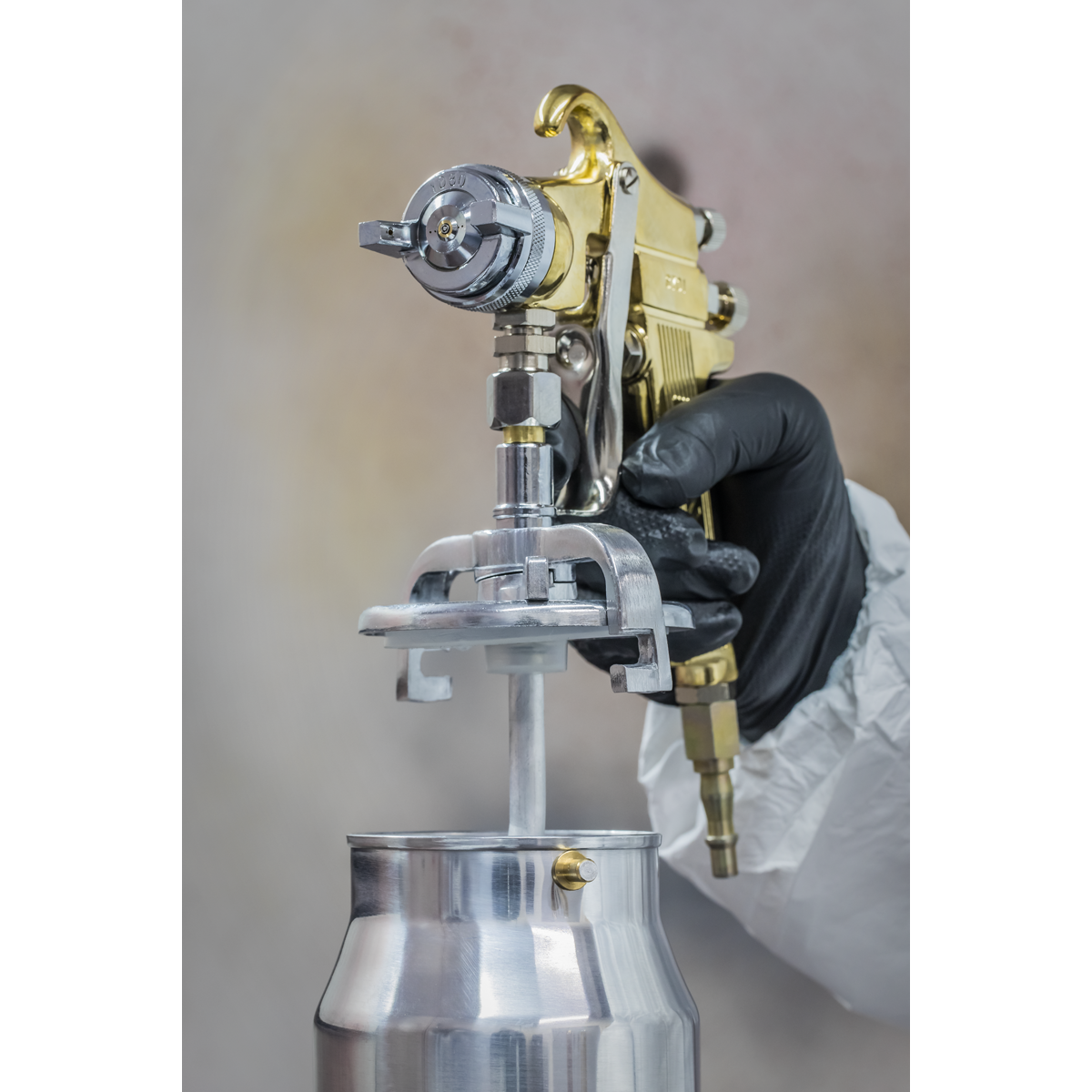 Sealey S701 Workshop Gold Series Suction Feed Spray Gun 1.8mm Set-Up - additional view 8