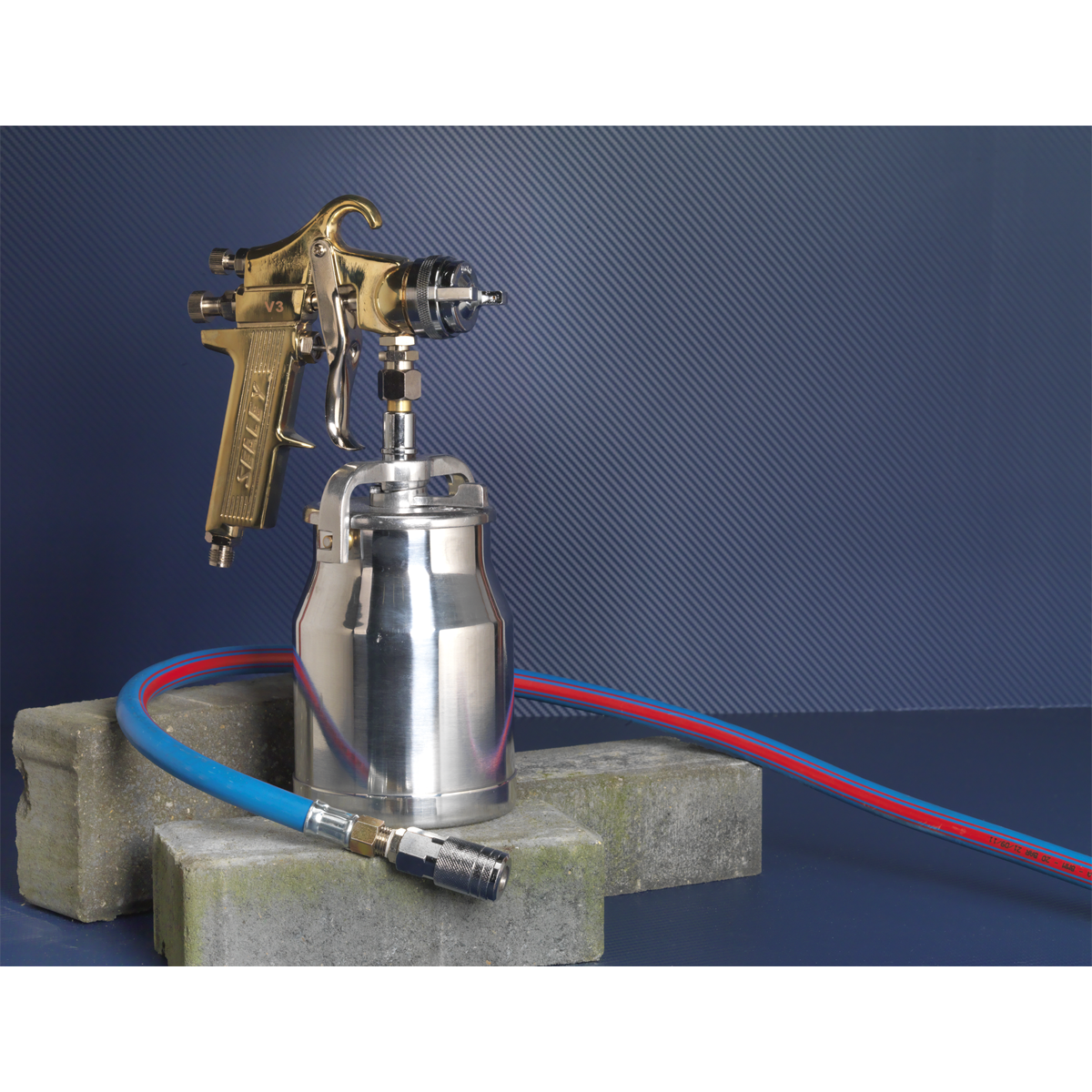 Sealey S701 Workshop Gold Series Suction Feed Spray Gun 1.8mm Set-Up - additional view 7