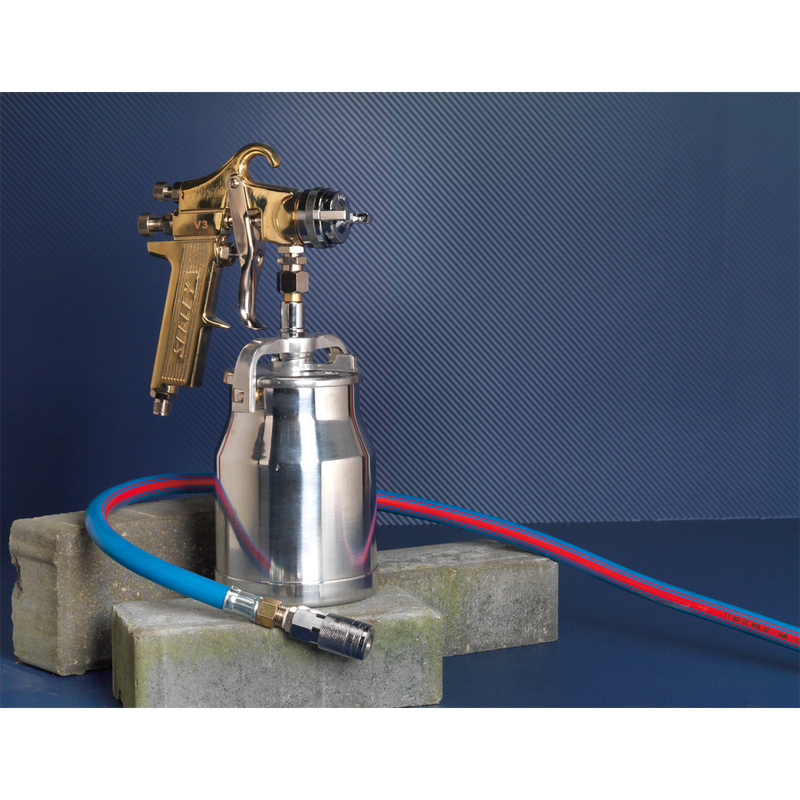 Sealey S701 Workshop Gold Series Suction Feed Spray Gun 1.8mm Set-Up - additional view 7