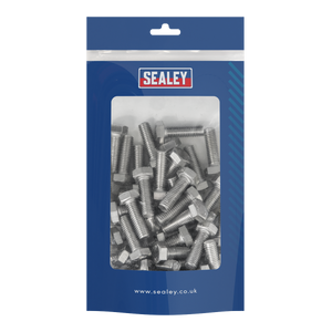 Sealey S825S Stainless Steel Hex Head Set Screw DIN 933 - M8 X 25 A2 - Pack of 50 - additional view 3