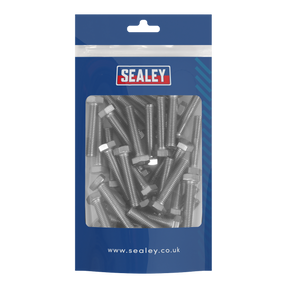 Sealey S840S Stainless Steel Set Screw M8 x 1.25 Pitch, DIN 933 - Pack of 50