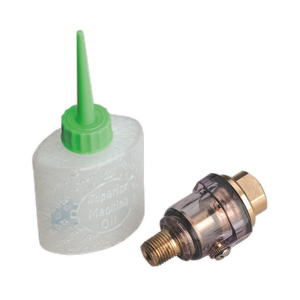 Sealey SA111 Mini In-Line Air Tool Oiler with Filler 1/4"BSP