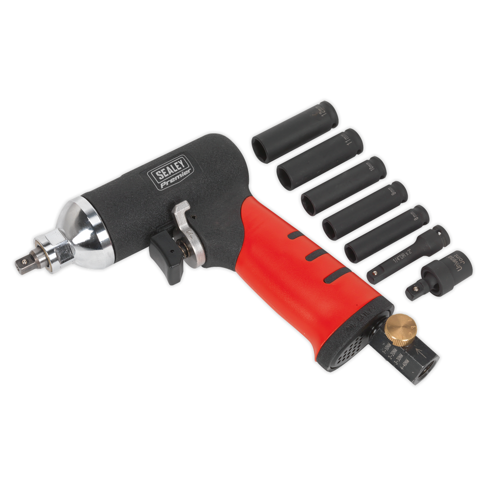 Sealey SA141 Premier Air Impact Wrench Diesel Glow Plug Kit 1/4"Sq Drive - additional view 3