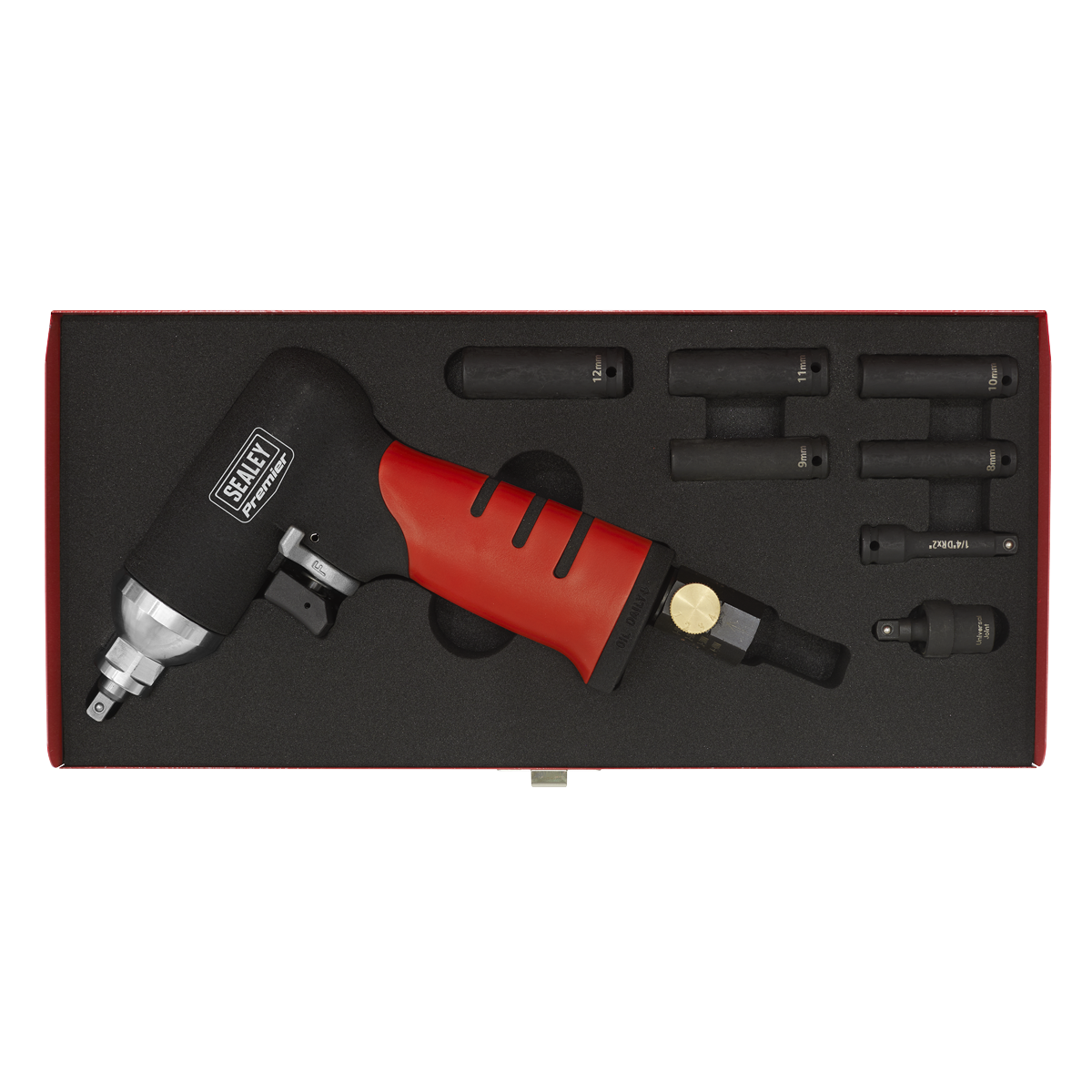 Sealey SA141 Premier Air Impact Wrench Diesel Glow Plug Kit 1/4"Sq Drive - additional view 8