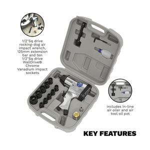 Sealey SA2/TS Air Impact Wrench Kit with Sockets 1/2"Sq Drive - additional view 2