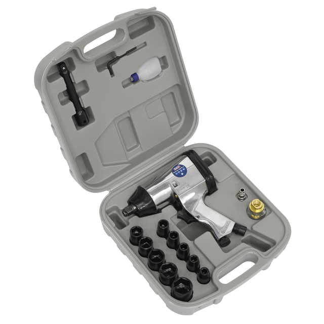 Sealey SA2/TS Air Impact Wrench Kit with Sockets 1/2"Sq Drive