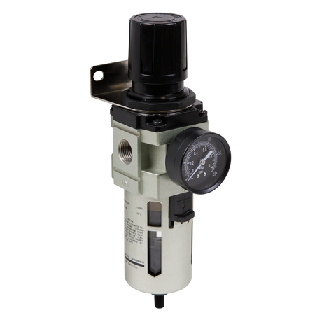 Sealey SA206FRAD Auto Drain Air Filter/Regulator Max. Airflow 140cfm