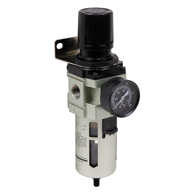 Sealey SA206FRAD Auto Drain Air Filter/Regulator Max. Airflow 140cfm