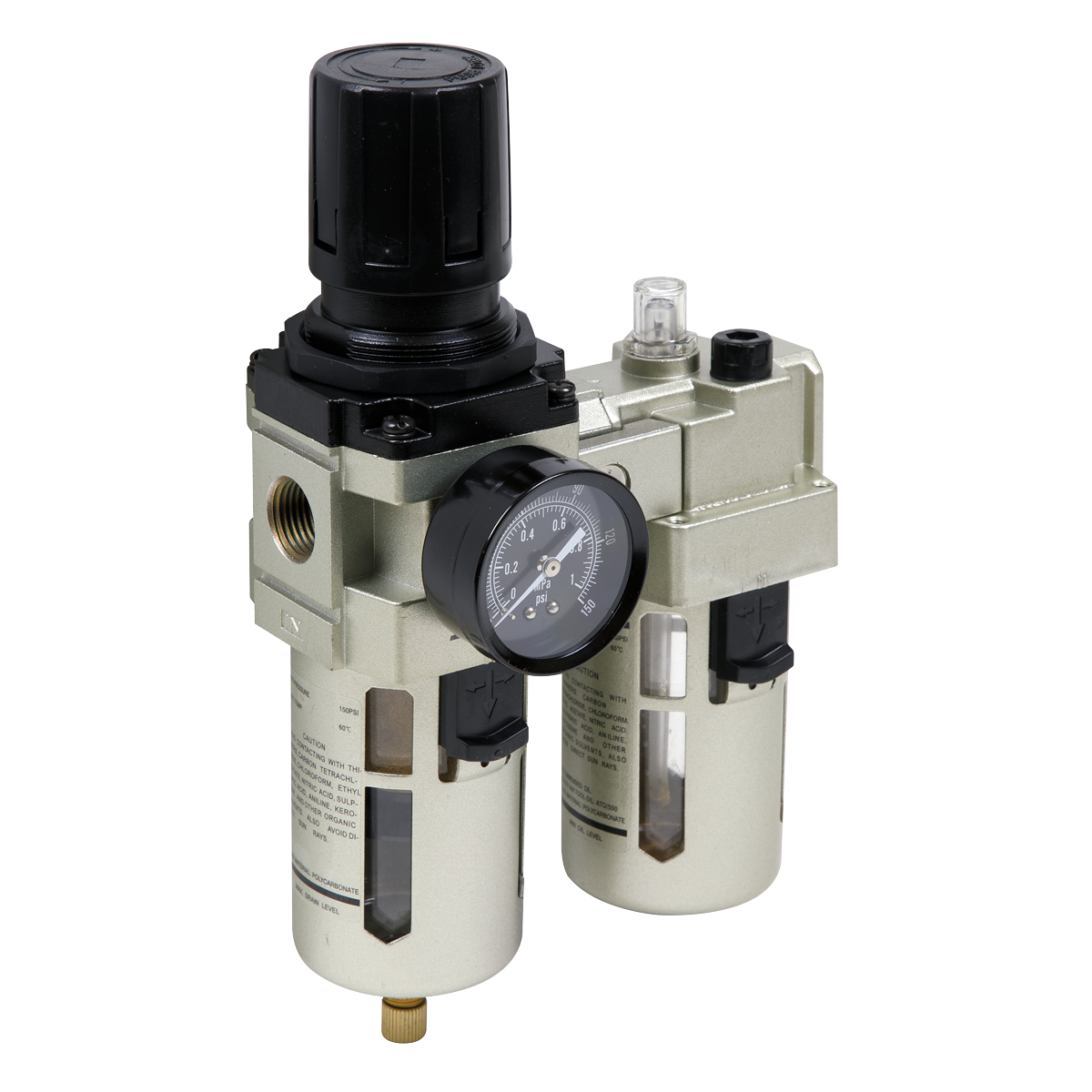 Sealey SA206 Air Filter/Regulator/Lubricator Max. Airflow 105cfm