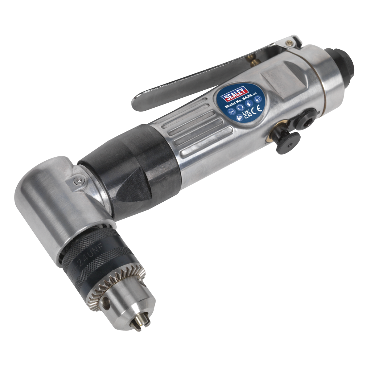 Sealey SA26 Reversible Air Angle Drill 10mm