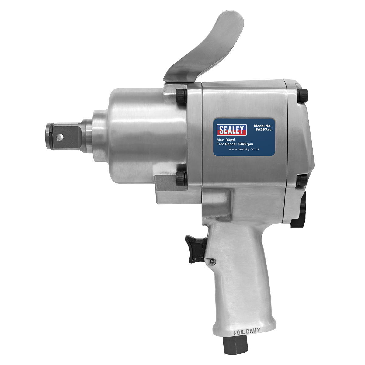 Sealey SA297 Twin Hammer Air Impact Wrench 1"Sq Drive - additional view 5