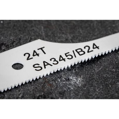 Sealey SA345/B24 74mm HSS Air Saw Blade 24tpi - Pack of 5 - additional view 2