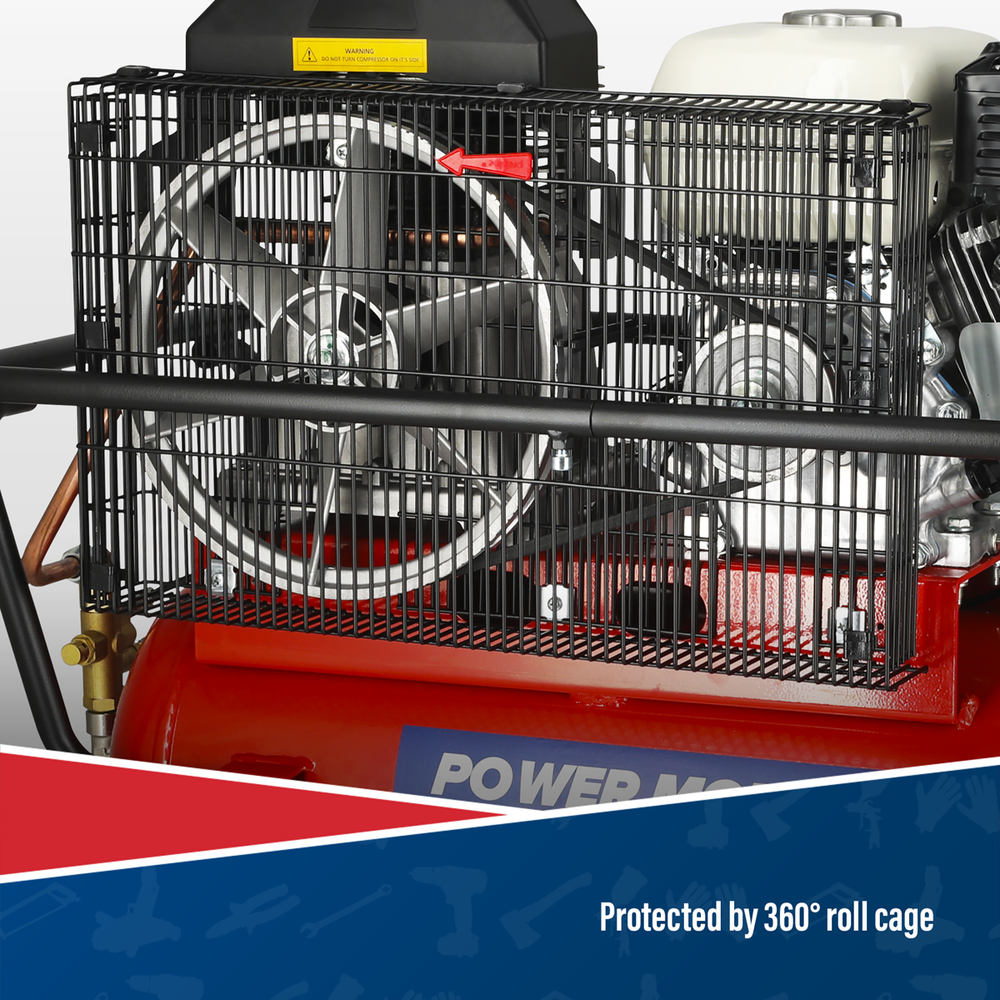 Sealey SA5055 50L Belt Drive Air Compressor with Petrol Engine 5.5hp - additional view 8
