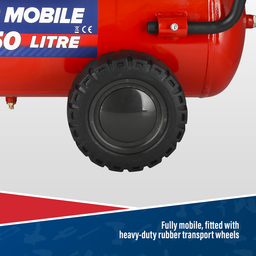 Sealey SA5055 50L Belt Drive Air Compressor with Petrol Engine 5.5hp - additional view 10
