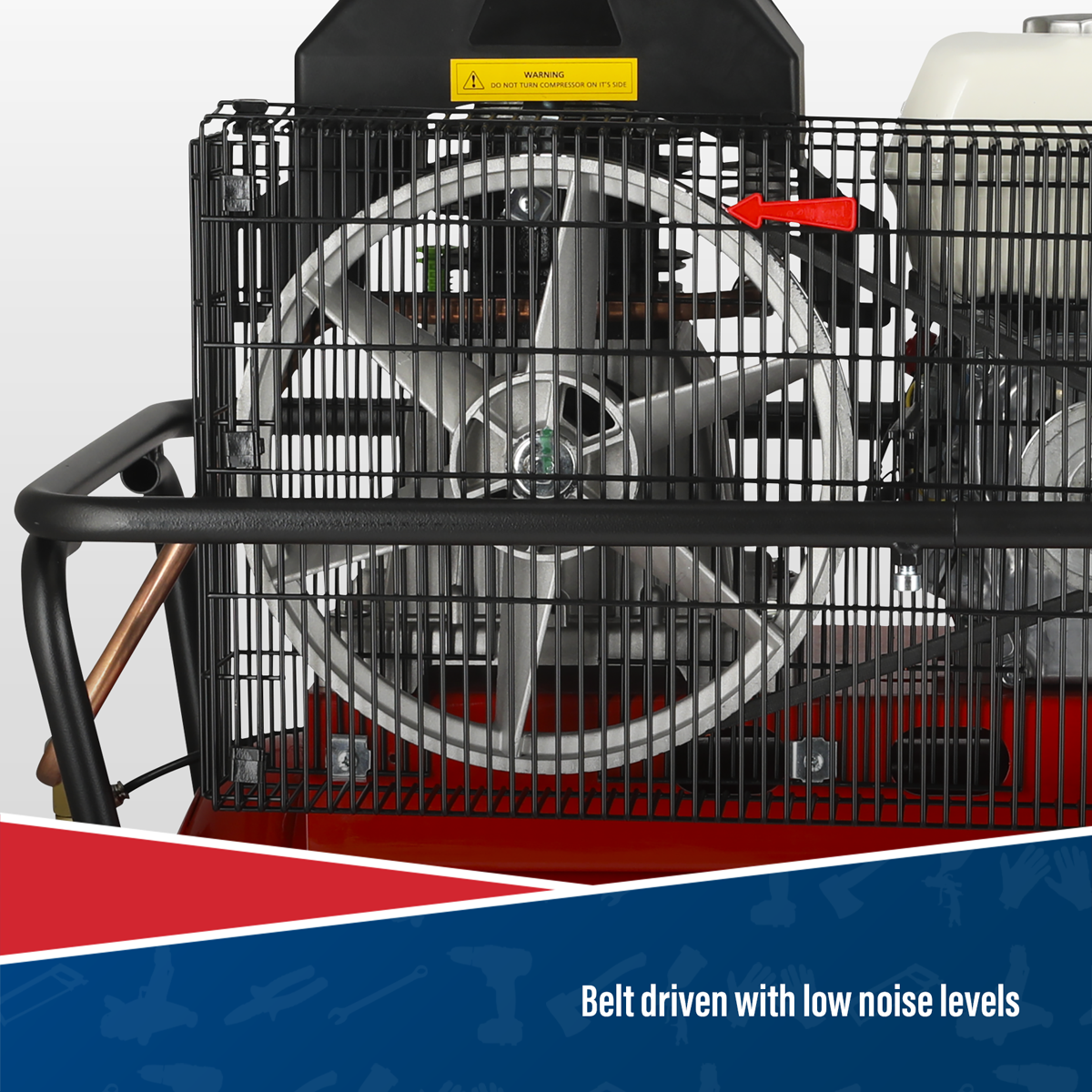 Sealey SA5055 50L Belt Drive Air Compressor with Petrol Engine 5.5hp - additional view 9
