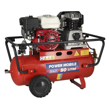 Sealey SA5055 50L Belt Drive Air Compressor with Petrol Engine 5.5hp - additional view 2