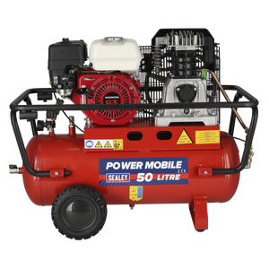 Sealey SA5055 50L Belt Drive Air Compressor with Petrol Engine 5.5hp - additional view 3