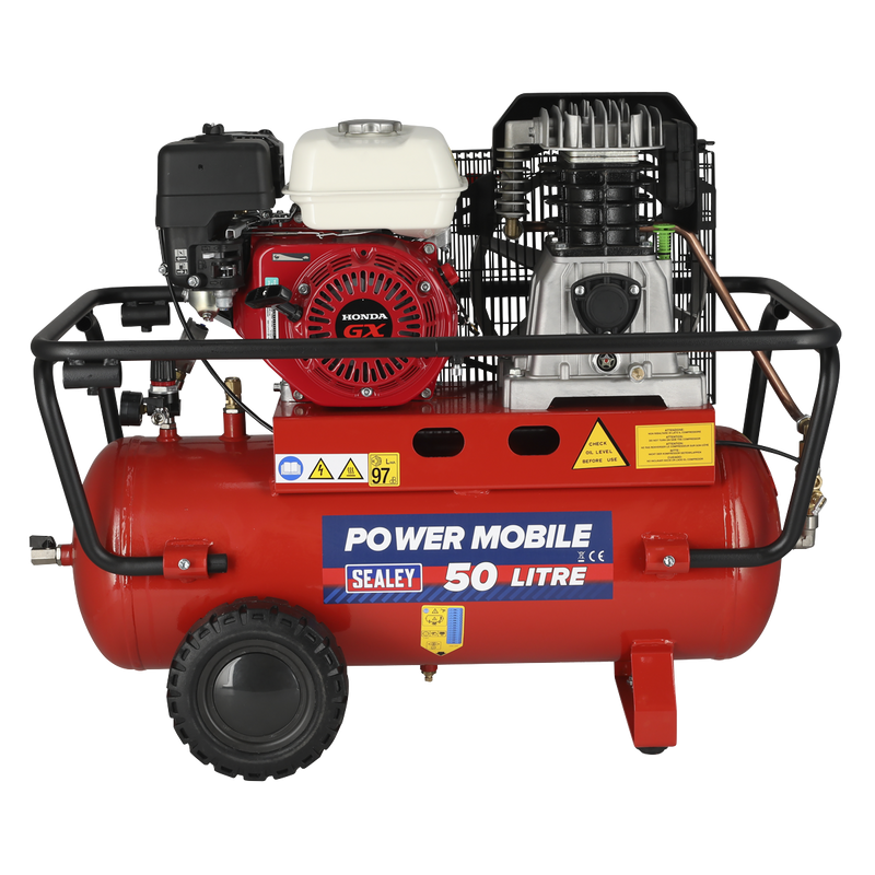 Sealey SA5055 50L Belt Drive Air Compressor with Petrol Engine 5.5hp - additional view 3