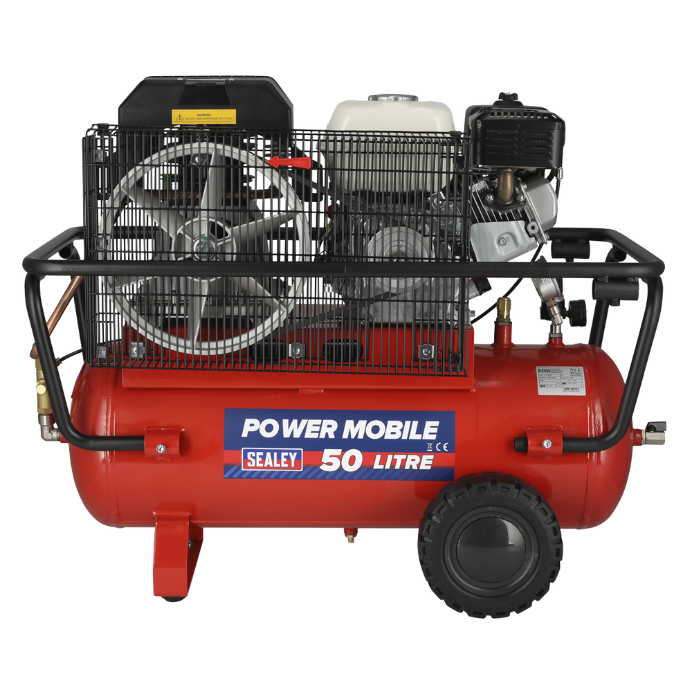Sealey SA5055 50L Belt Drive Air Compressor with Petrol Engine 5.5hp - additional view 6