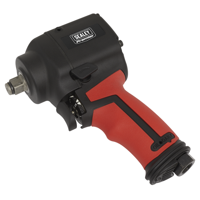Sealey SA6002S Premier Twin Hammer Stubby Air Impact Wrench 1/2"Sq Drive