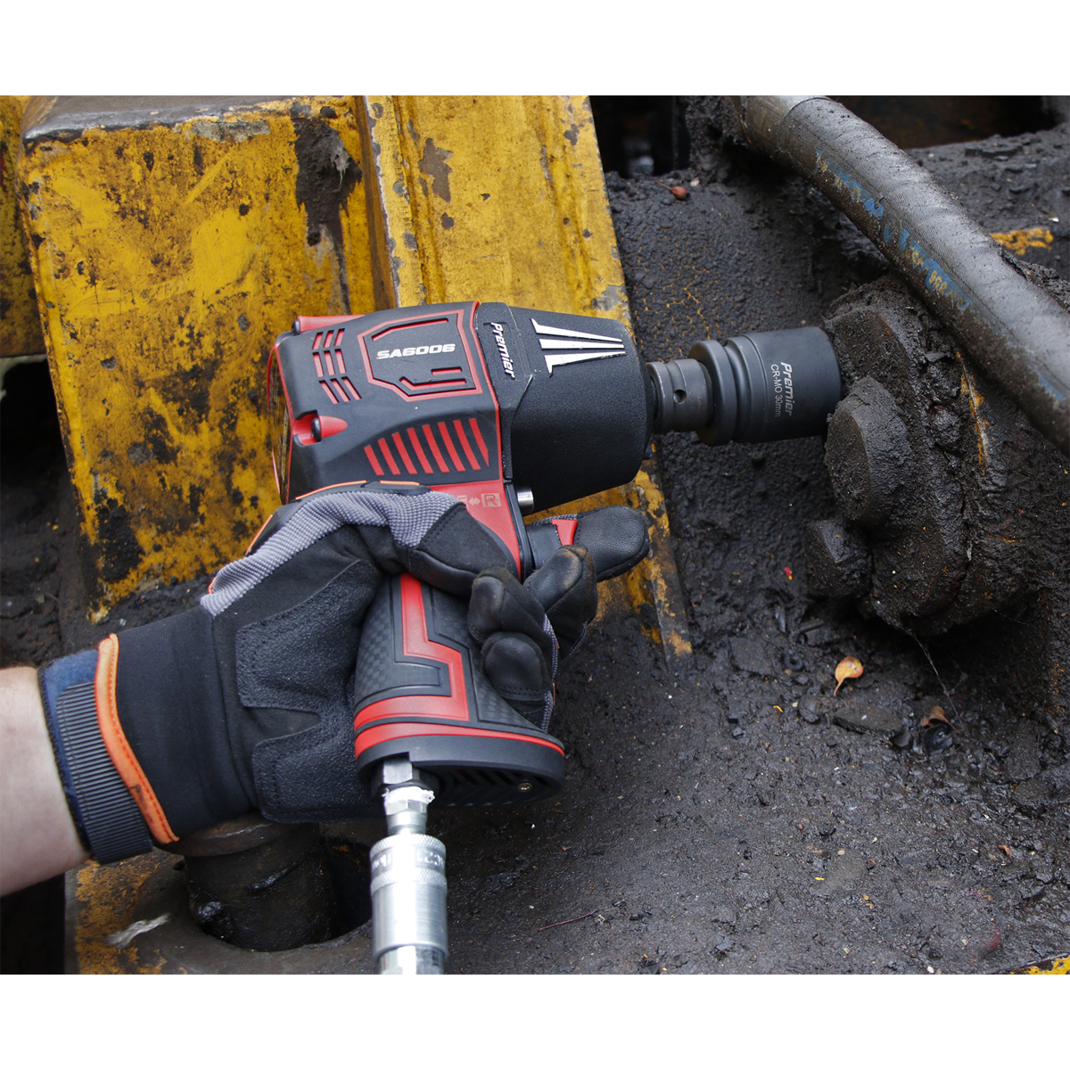 Sealey SA6006 Premier Twin Hammer Composite Air Impact Wrench 1/2"Sq Drive - additional view 2