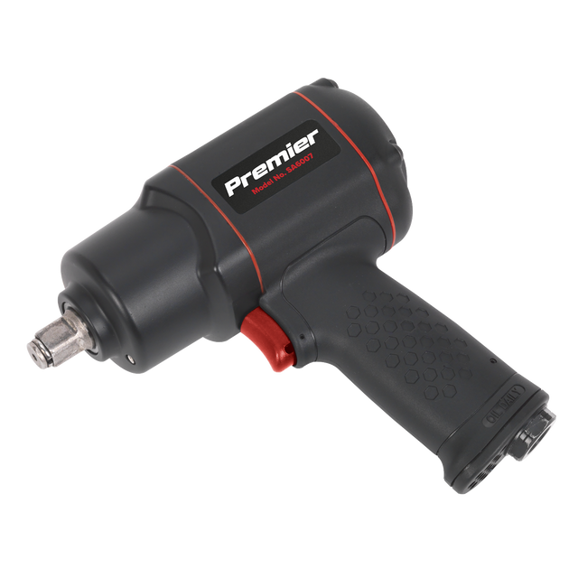 Sealey SA6007 Premier Twin Hammer Composite Air Impact Wrench 1/2"Sq Drive