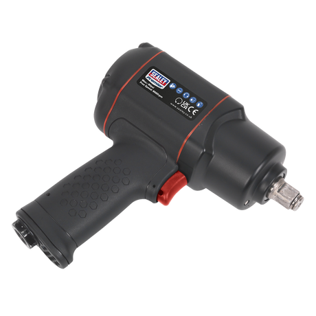 Sealey SA6007 Premier Twin Hammer Composite Air Impact Wrench 1/2"Sq Drive - additional view 2